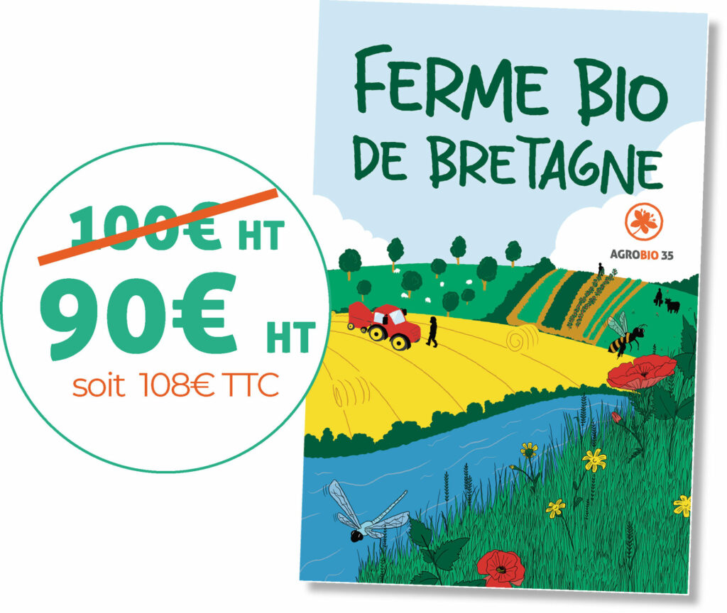 Panneau ferme bio de Bretagne